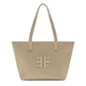 NEW JW PEI Khaki Brown Cathy Nylon Tote Shoulder Bag